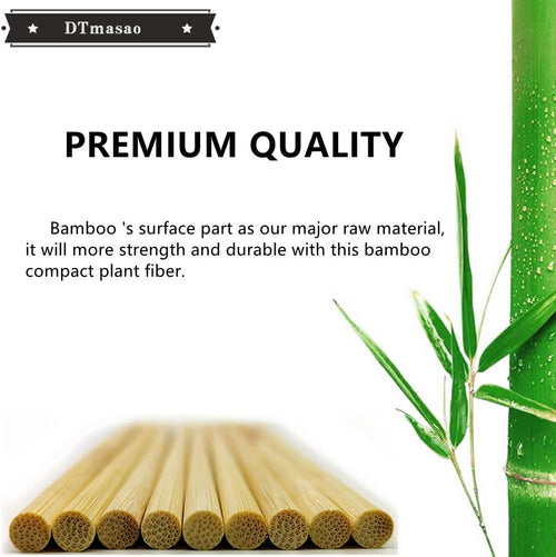 200PCS 12 inch Bamboo Skewers for Wooden Sticks， BBQ，Appetiser，Fruit，Cocktail，Kabob，Chocolate Fountain，Grilling，Kitchen，Crafting and Party. Φ=3mm, More Size Choices 6"/8"/10"/12"/36" - view 2