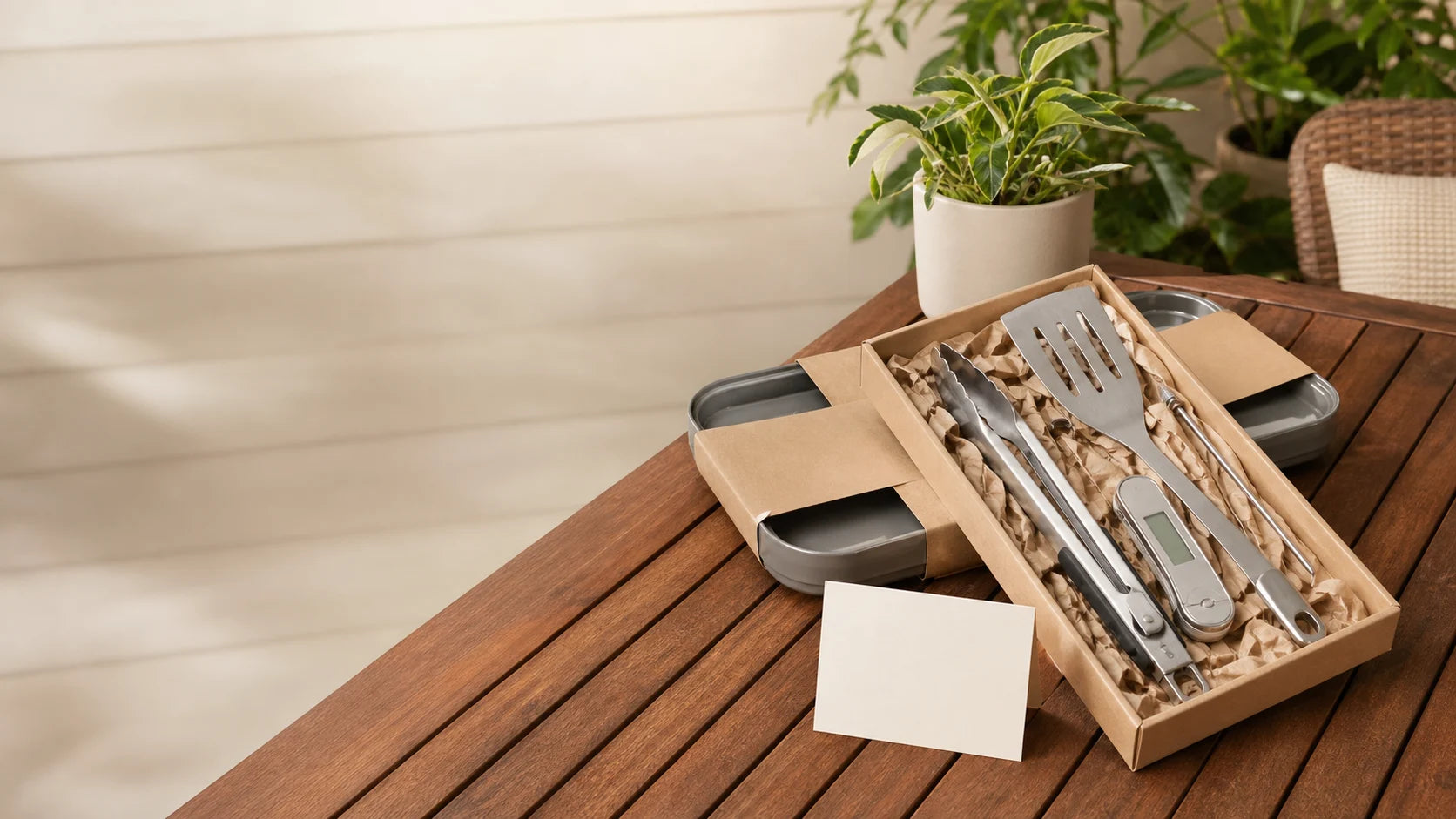 A practical grilling gift set ready for Father’s Day without gendered imagery